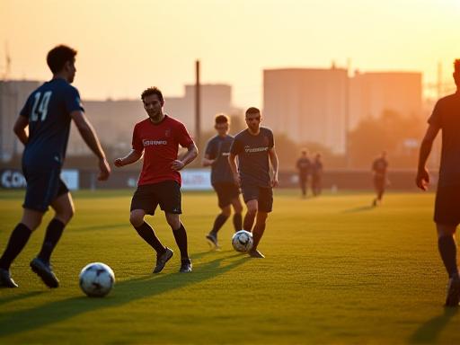 Dublin football players on pitch